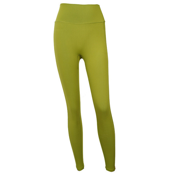 Sport női leggings sima modell magas derékkal és felirattal