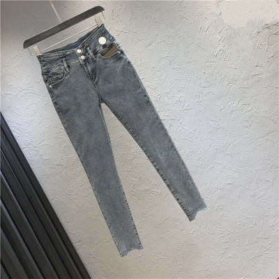Sieviešu ikdienas džinsi ar augstu vidukli - Slim modelis