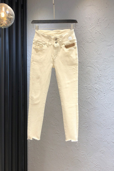 Sieviešu ikdienas džinsi ar augstu vidukli - Slim modelis