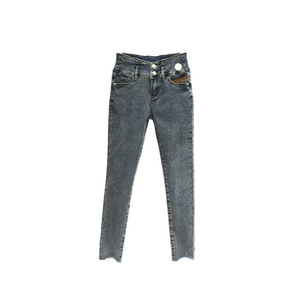 Sieviešu ikdienas džinsi ar augstu vidukli - Slim modelis