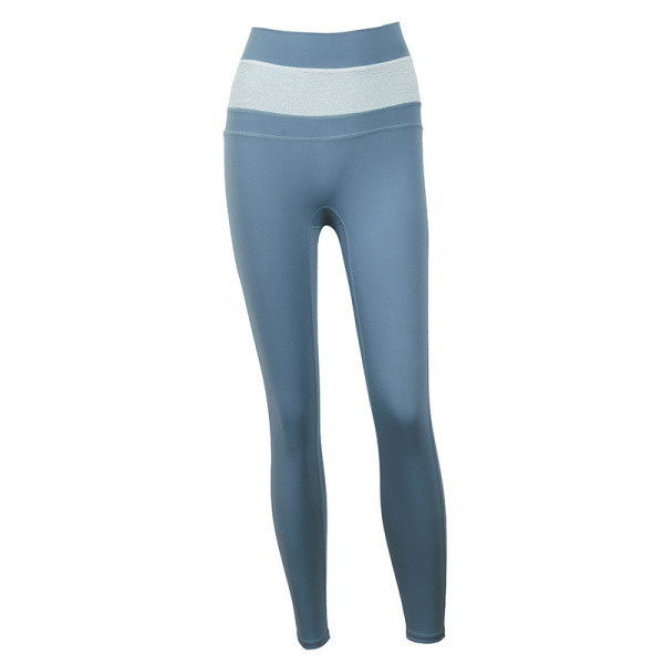 Treniņiem piemēroti ātri žūstoši sporta sieviešu legingi ar augstu vidukli