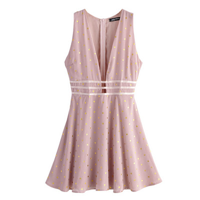 Uue mudeli väljalõikega sügava kaelusega kleit