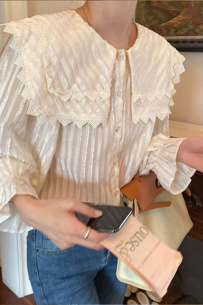 Camasa de dama eleganta model lat cu guler clasic