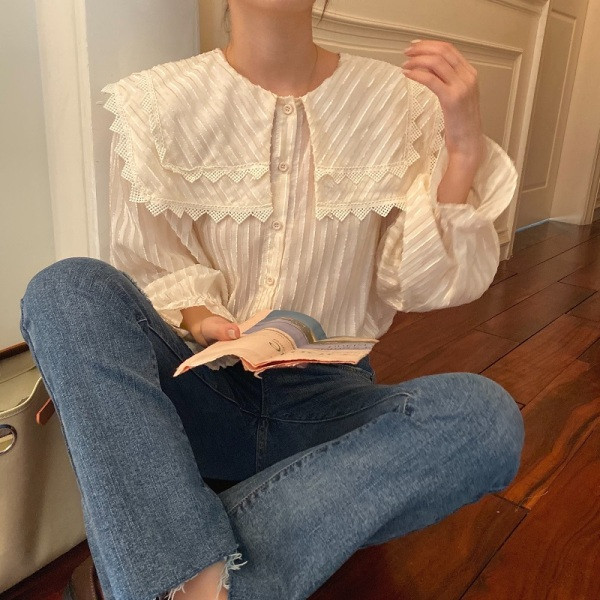 Camasa de dama eleganta model lat cu guler clasic