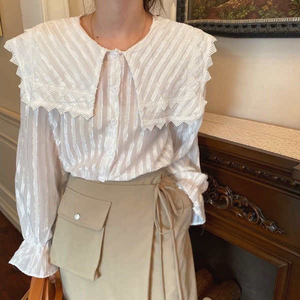 Camasa de dama eleganta model lat cu guler clasic