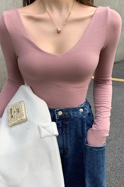 Kárpitos blúz hosszú ujjú testhezálló modell