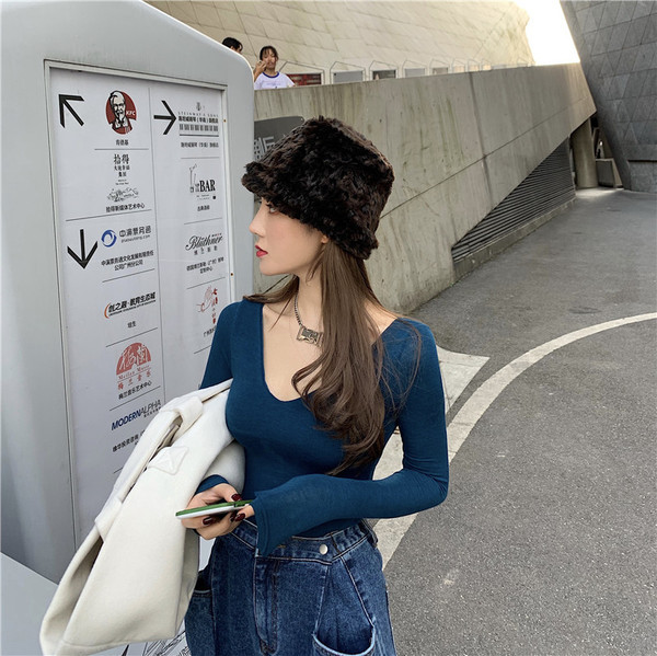 Kárpitos blúz hosszú ujjú testhezálló modell