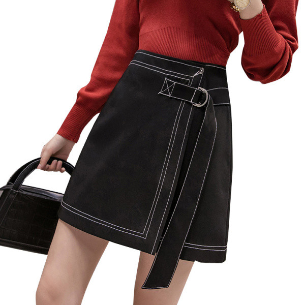 Sieviešu svārki ar augstu vidukli un A-līnijas jostu