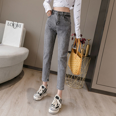Γυναικεία Casual  Jeans με ψηλή μέση - κλασικό μοντέλο
