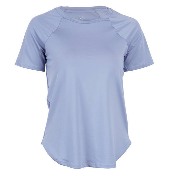 Sporta ātri žūstošs sieviešu T-krekls ar sietu un īsām piedurknēm