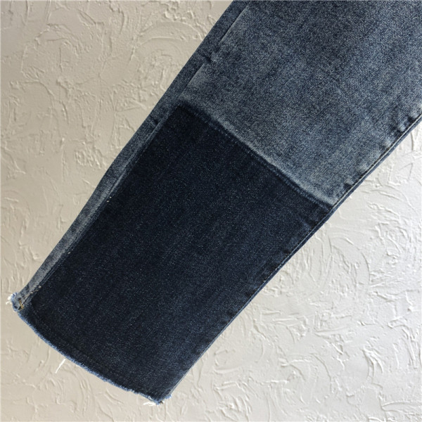 Ikdienas sieviešu džinsi ar augstu vidukli un jostu zilā krāsā