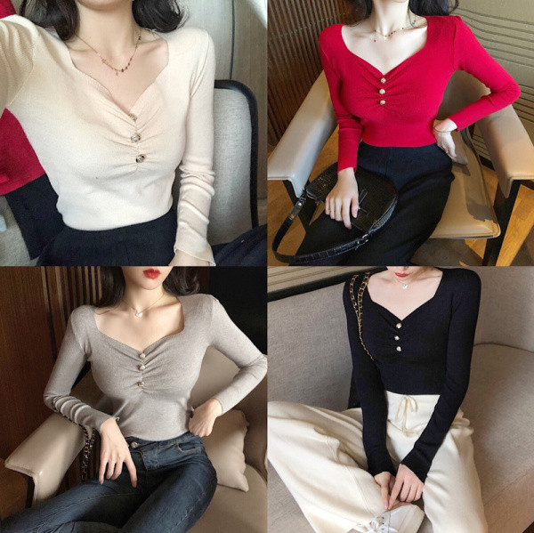 Liibuv naiste nööpidega pluus