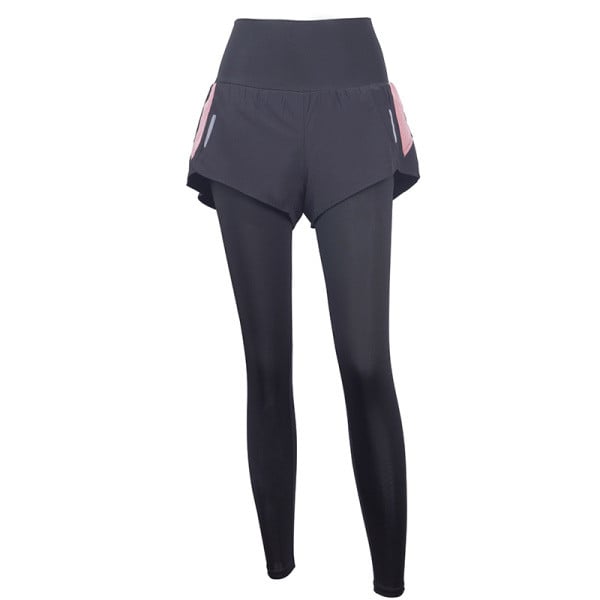 Naiste sportlikud säärised lühikeste pükste ja kõrge vöökohaga