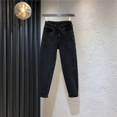 Naiste vabaaja pikad teksad paelte ja taskutega