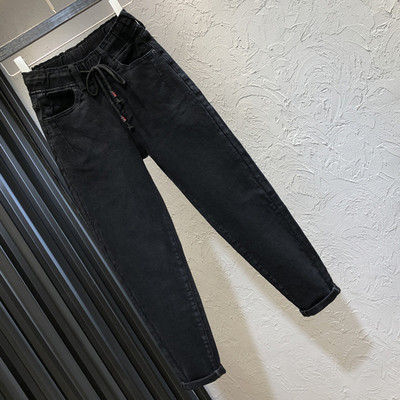 Naiste vabaaja pikad teksad paelte ja taskutega