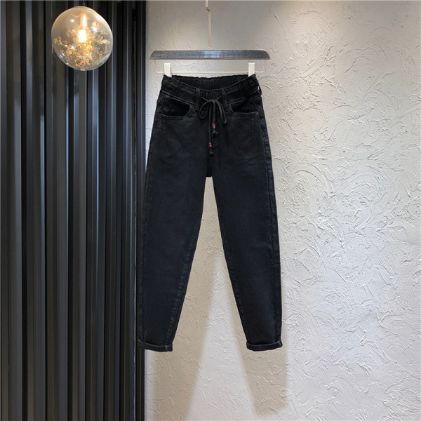 Naiste vabaaja pikad teksad paelte ja taskutega