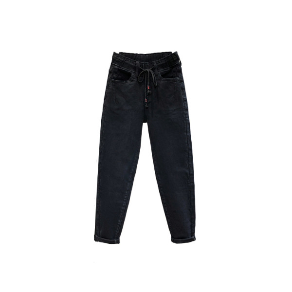 Naiste vabaaja pikad teksad paelte ja taskutega