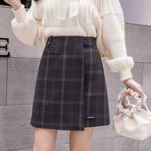 Stilīgs sieviešu svārku asimetrisks modelis ar augstu vidukli