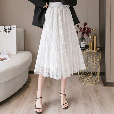 Moodne pitsiga naiste seelik – lõikega mudel