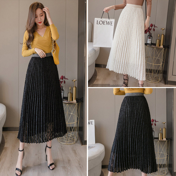 Moderni sieviešu kroku svārki ar augstu vidukli -A-līnija