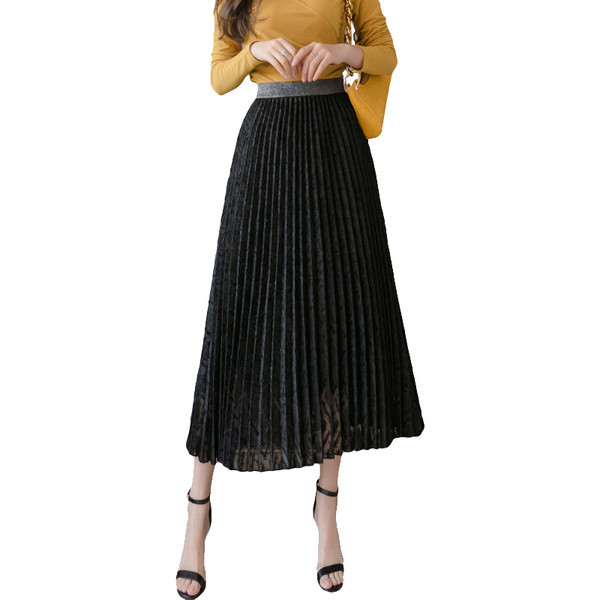 Moderni sieviešu kroku svārki ar augstu vidukli -A-līnija