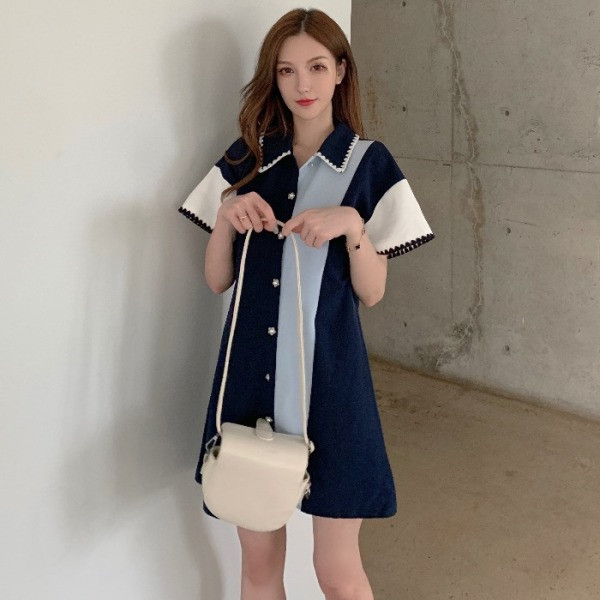 Ikdienas sieviešu šifona kleita