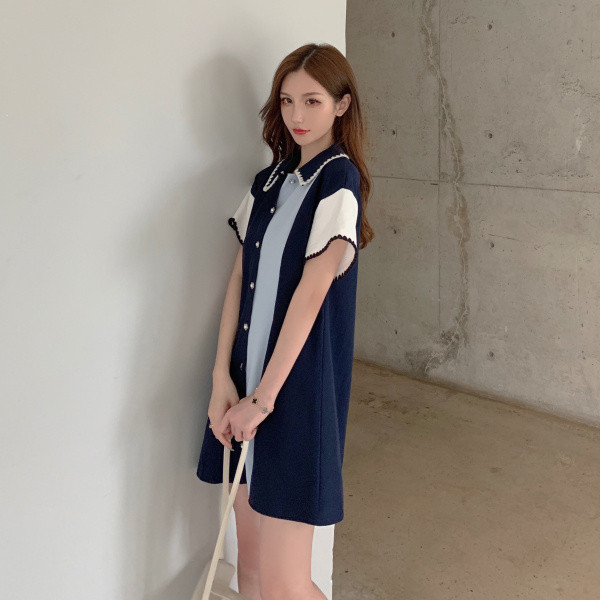 Ikdienas sieviešu šifona kleita