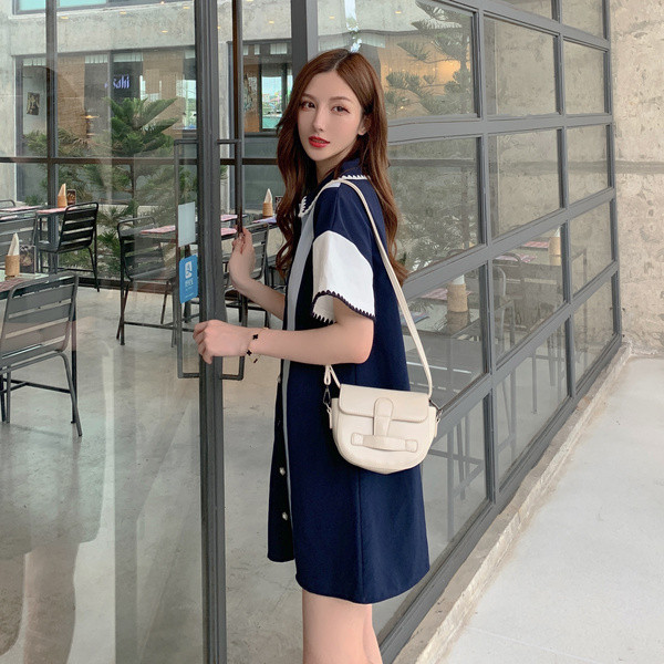 Ikdienas sieviešu šifona kleita