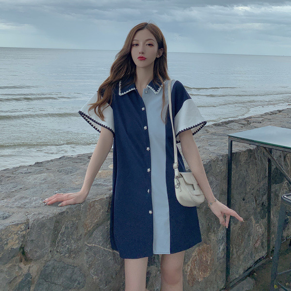 Ikdienas sieviešu šifona kleita