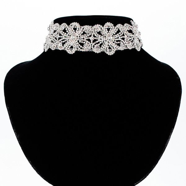 Stílusos női ezüst és arany nyaklánc