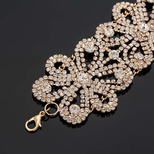 Stílusos női ezüst és arany nyaklánc