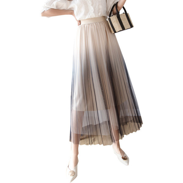 Moderni sieviešu kroku svārki ar augstu vidukli un tillu