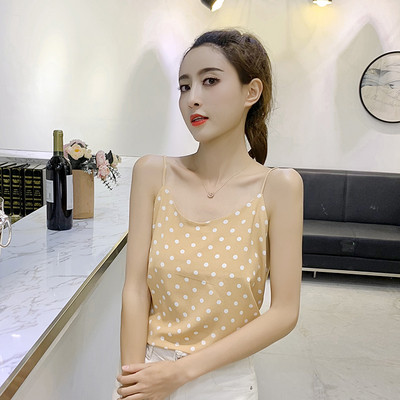 Maieu modern de damă cu puncte cu bretele subțiri