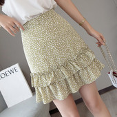 Ikdienas sieviešu svārku piegriezuma modelis ar augstu vidukli