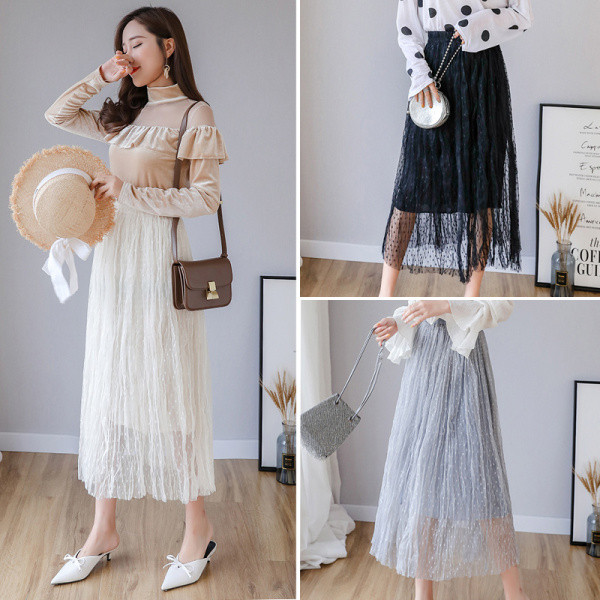 Izgriezta modeļa sieviešu svārki ar augsto vidukli