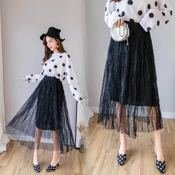 Izgriezta modeļa sieviešu svārki ar augsto vidukli