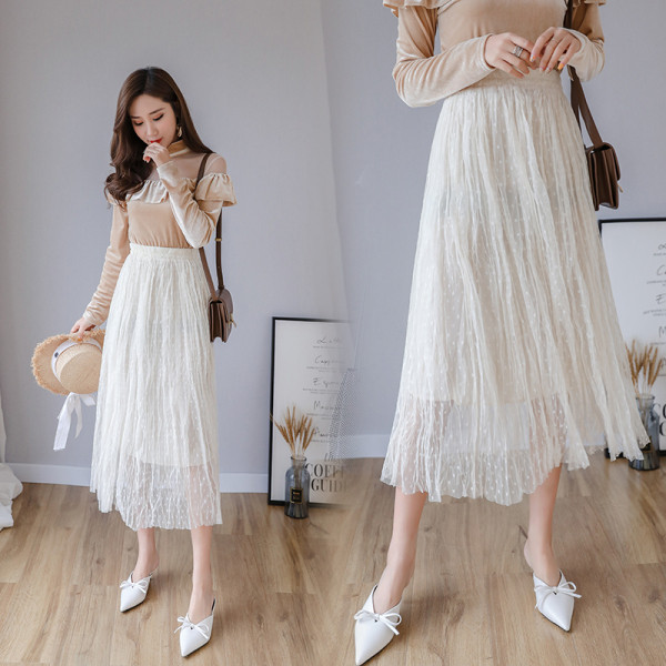 Izgriezta modeļa sieviešu svārki ar augsto vidukli