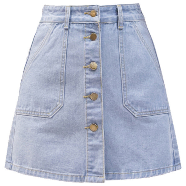 Naiste vabaaja teksaseelik nööpide ja taskutega