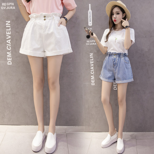 Női magas derekú női rövidnadrág