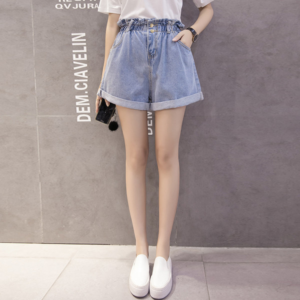 Női magas derekú női rövidnadrág