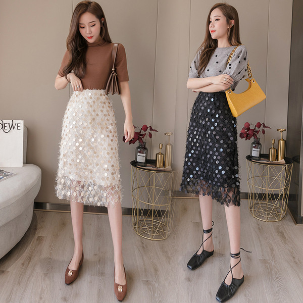 Fusta de dama eleganta cu talie inalta