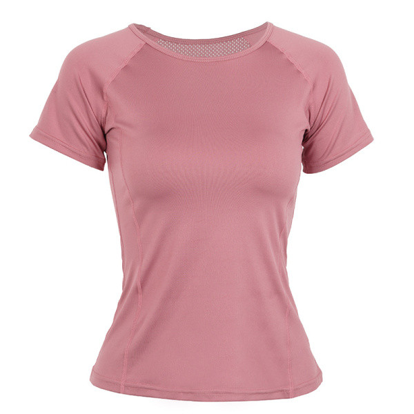 Moteriški sportiniai marškinėliai trumpomis rankovėmis iš greitai džiūstančio ir kvėpuojančio audinio