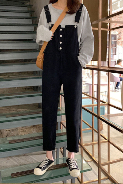 Női lezser hosszú jumpruha gombokkal