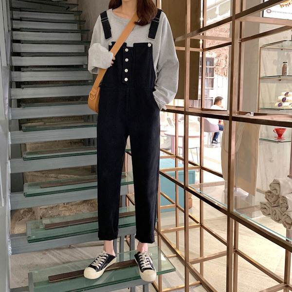 Női lezser hosszú jumpruha gombokkal