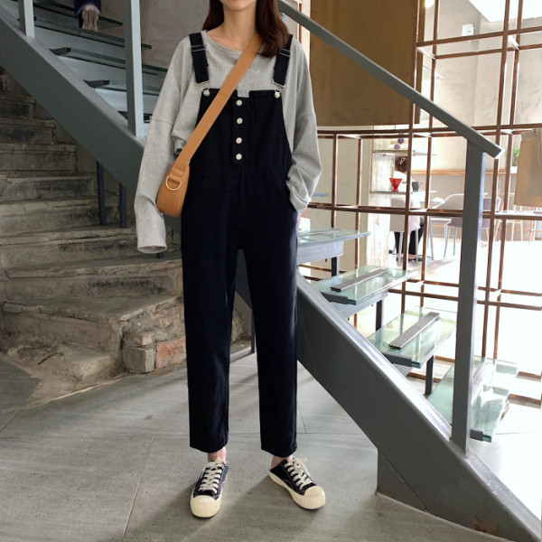 Női lezser hosszú jumpruha gombokkal