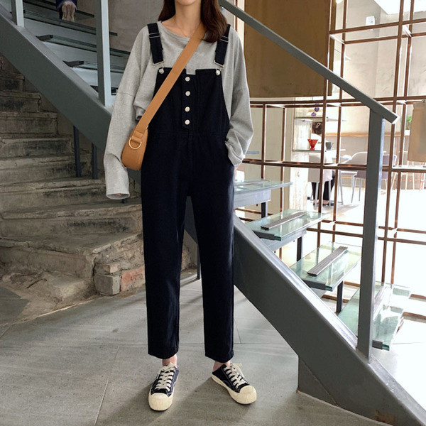 Női lezser hosszú jumpruha gombokkal