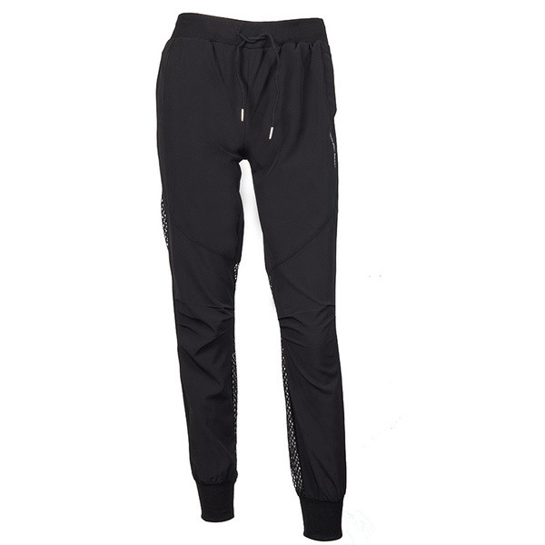 Sportinės ir laisvalaikio moteriškos kelnės su elastiniu juosmeniu ir tinkleliu