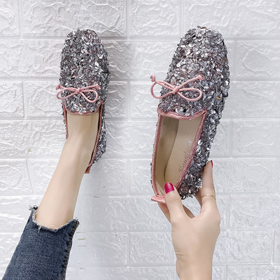 Sieviešu ikdienas apavi ar fliteriem un lenti