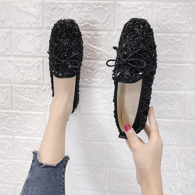 Sieviešu ikdienas apavi ar fliteriem un lenti