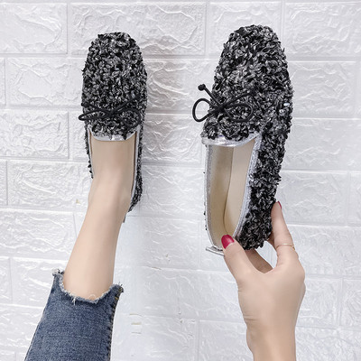 Sieviešu ikdienas apavi ar fliteriem un lenti